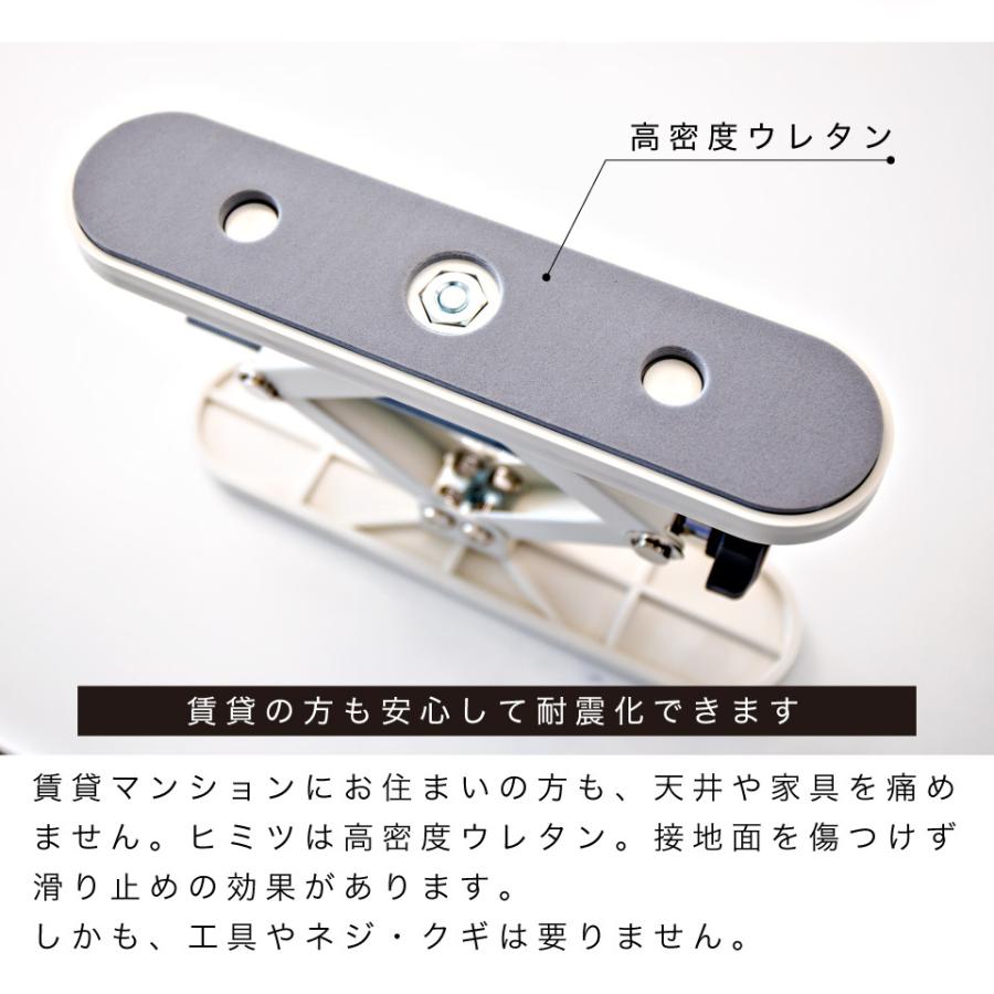 家具転倒防止器具 高耐圧突っ張り棒Z 10~20cm 2本セット耐震 地震 高