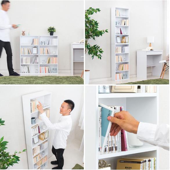 マンガ本棚2台セット 幅45cm カラーボックス 薄型 2台セット