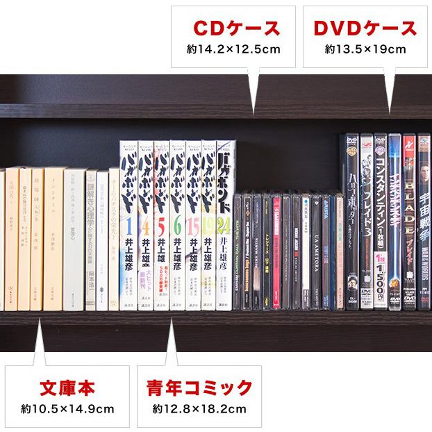 マンガ本棚 幅60cm カラーボックス ホワイト ブラウン 本棚 コミック