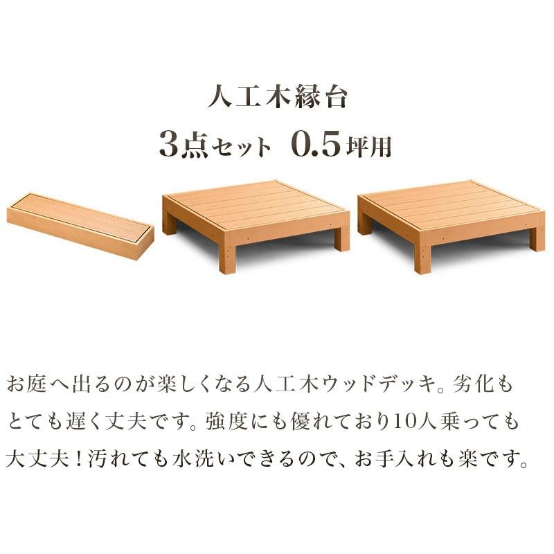 手数料安い 縁台 3点セット 0 5坪 踏み台付き 人工木材 低め 樹脂 すのこ デッキ 超激安 Atempletonphoto Com