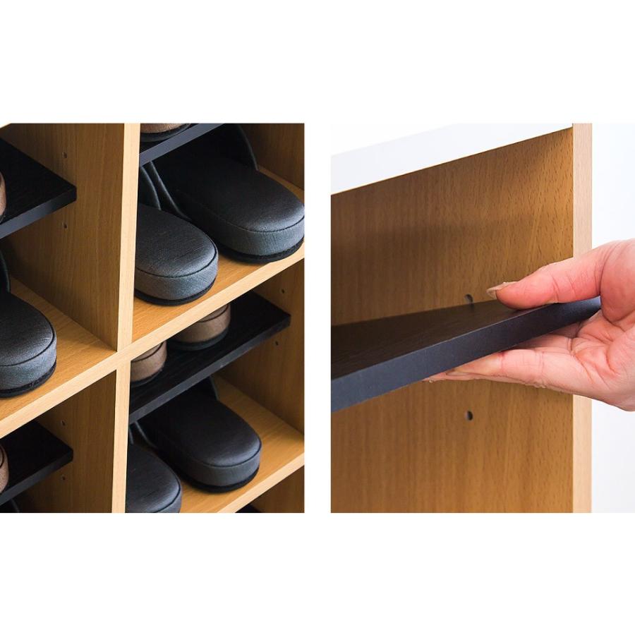 スリッパラック 業務用 幅82 3列 3段 上履き 外履き 9足 18足 下駄箱