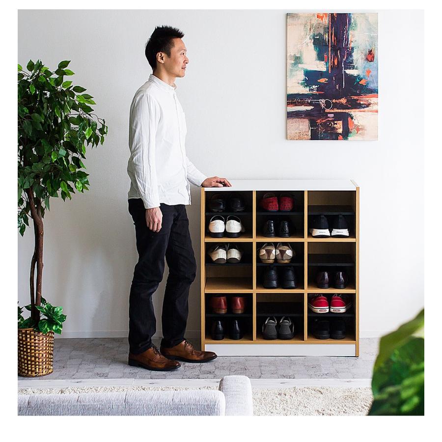 下駄箱 業務用 幅82 シューズボックス シューズラック 大容量 9足 18足