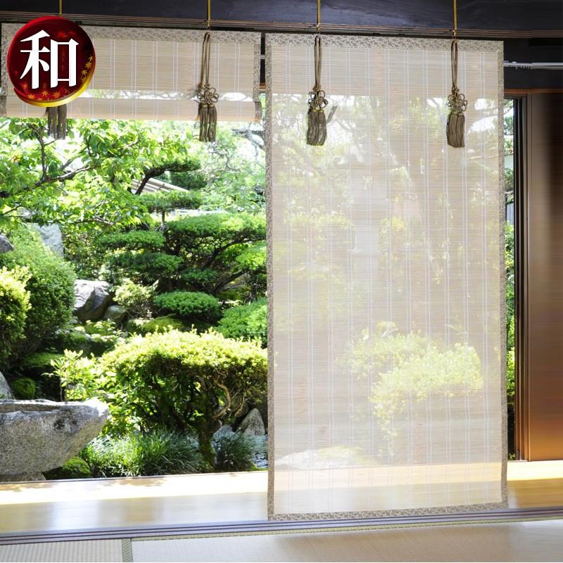 送料無料 すだれ 和風すだれ 幅 丈175cm 装飾 ちどり柄 竹 目隠し すだれ 簾 巻き上げ 代引き手数料無料 Talentoindustrial Com