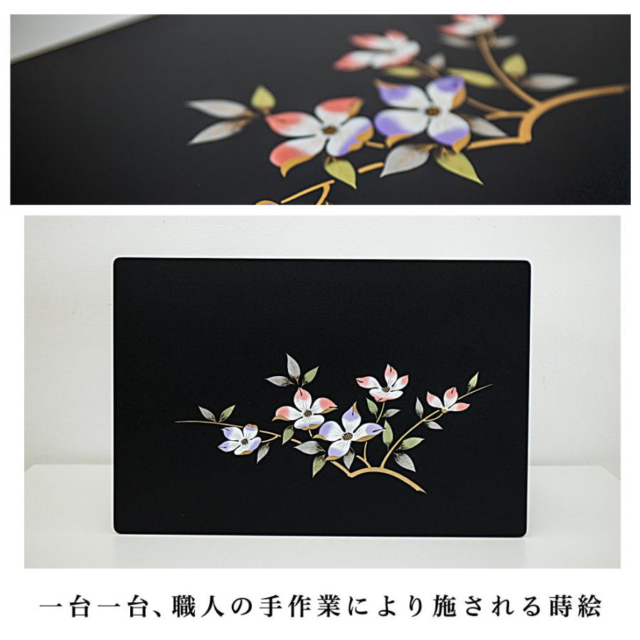 お供え机 幅45 仏壇用 お供え台 経机 漆器 蒔絵 仏壇テーブル ミニ