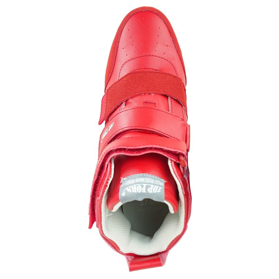 ハイカットセーフティスニーカー 制菌 消臭 レッド 安全靴 ハイカット