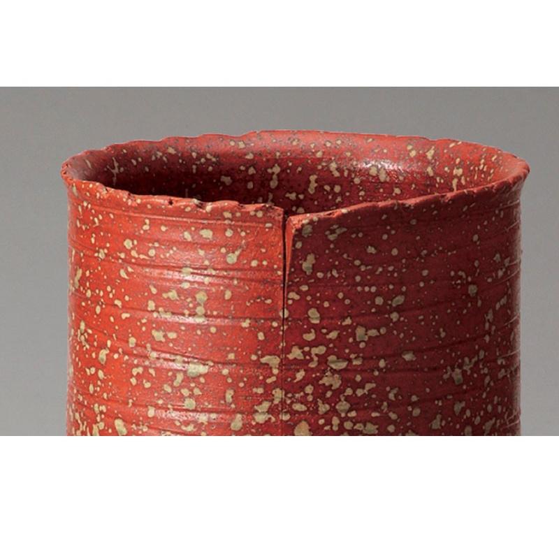 傘立て 陶器 信楽焼き 火色ちらし傘立 幅21 高さ40.5 玄関 NHK 信楽