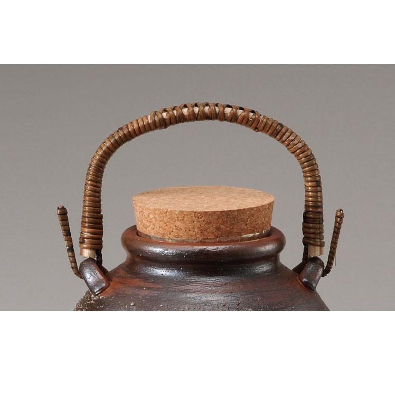 信楽焼き 焼酎サーバー 和風 灰釉手付 2.5L 幅15 高さ37 陶器製