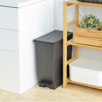 ダストボックス 2台 20L おしゃれ 抗菌 ごみ箱 ペダル式 2分別 縦型 2
