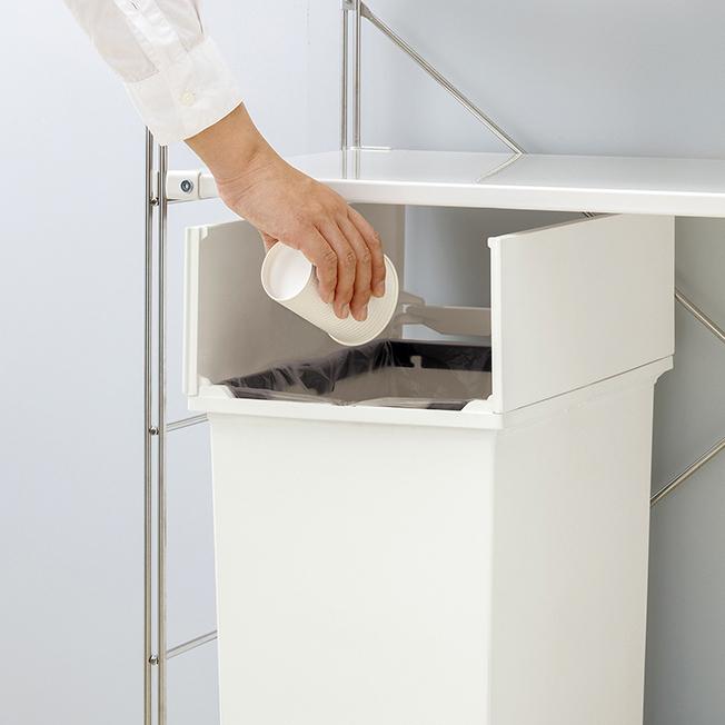 ダストボックス 45L おしゃれ 抗菌 ゴミ箱 白 黒 ペダル式 大 ダストボックス 45L おしゃれ 抗菌 ゴミ箱 白 黒 ペダル式 大