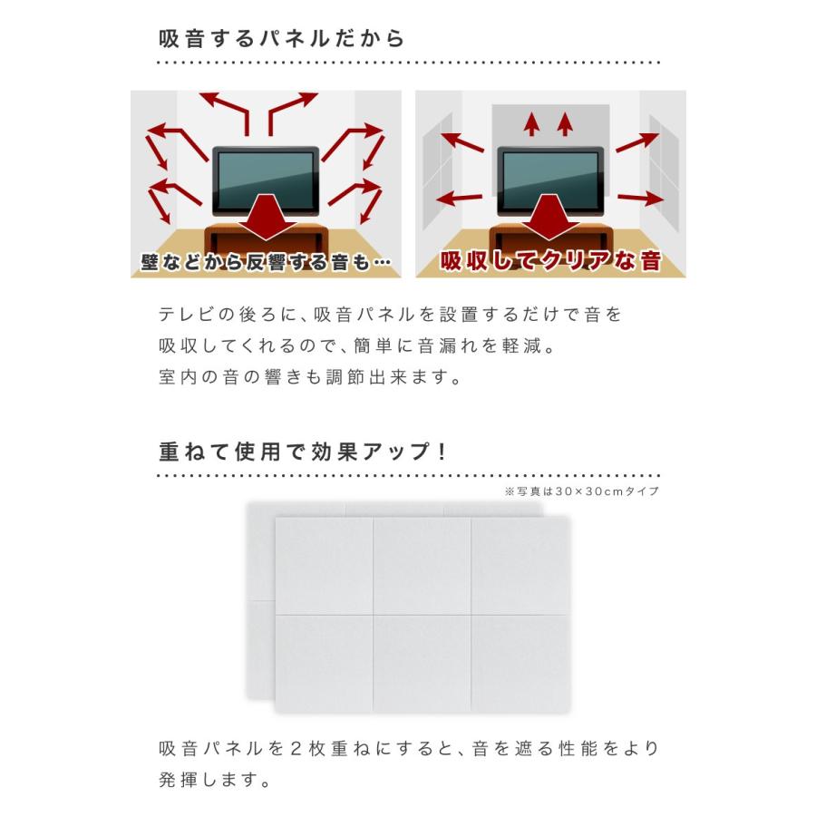 訳あり 防音マット 80cm 60cm 10枚セット 吸音パネル byt1010046x10｜sangostyle｜13