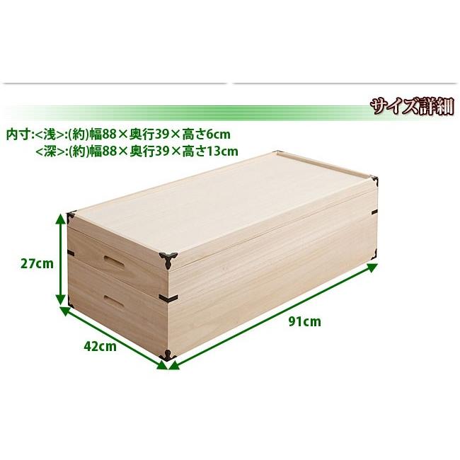桐箱 日本製 完成品 桐衣装箱 2段 幅91cm 着物 ケース 収納 木製 桐箱 日本製 完成品 桐衣装箱 2段 幅91cm 着物 ケース 収納 木製