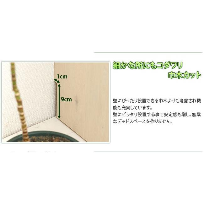 キッチンカウンター下収納 完成品 ディスプレイキャビネット 日本製 幅90.5 棚 収納 戸棚｜sangostyle｜05