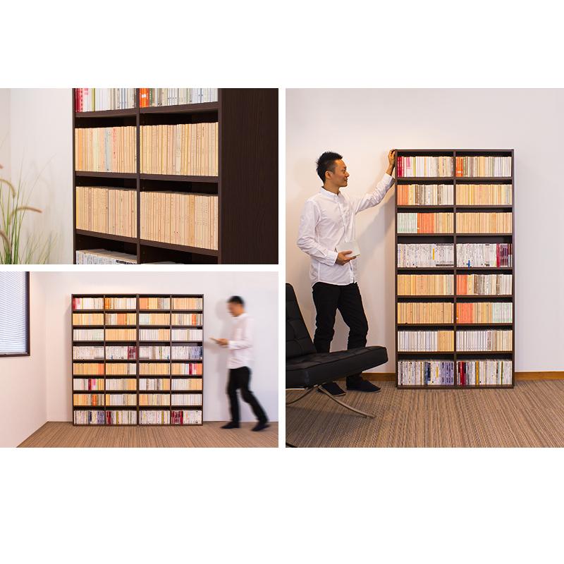 本棚 書棚 2台セット 日本 幅90cm 高さ180cm 低ホルムアルデヒド