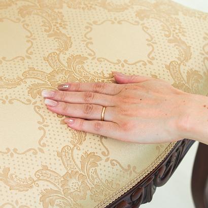 椅子 マホガニー 優雅 アンティーク ひじ無し 猫脚チェア ロココ調