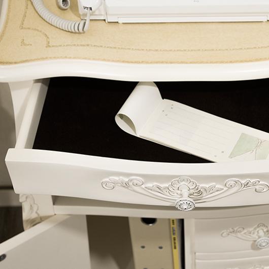 ファックス台 ヨーロピアン 電話台 アンティーク家具 猫脚 ホワイト 姫家具 箪笥 たんす タンス 引き出し ヨーロピアン 電話台 猫脚 姫家具 引き出し wi