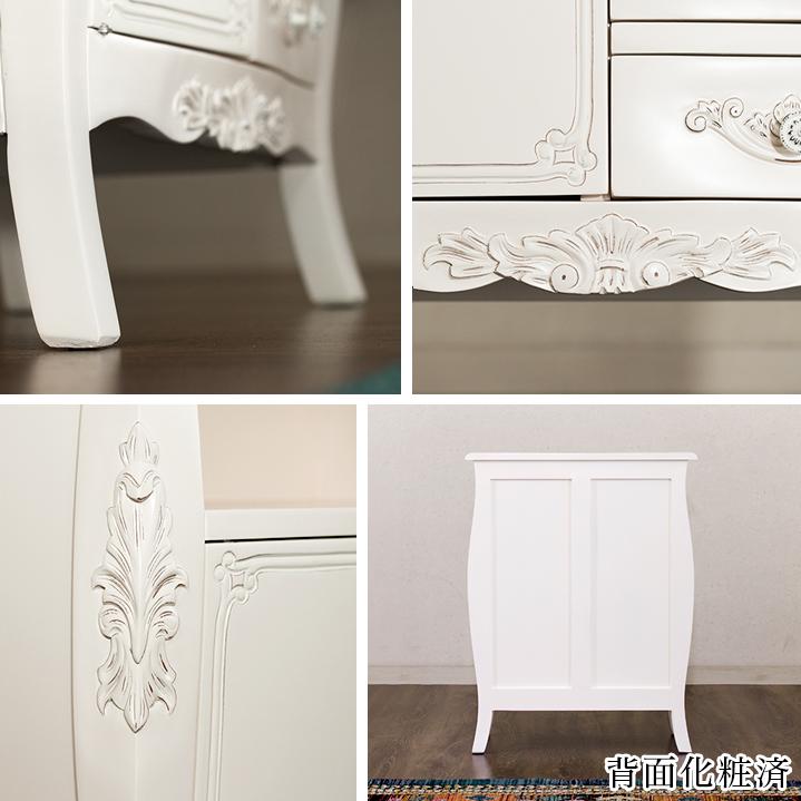 ファックス台 ヨーロピアン 電話台 アンティーク家具 猫脚 ホワイト 姫家具 箪笥 たんす タンス 引き出し ヨーロピアン 電話台 猫脚 姫家具 引き出し wi