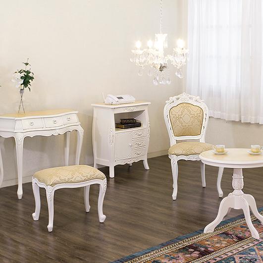 ファックス台 ヨーロピアン 電話台 アンティーク家具 猫脚 ホワイト 姫家具 箪笥 たんす タンス 引き出し ヨーロピアン 電話台 猫脚 姫家具 引き出し wi