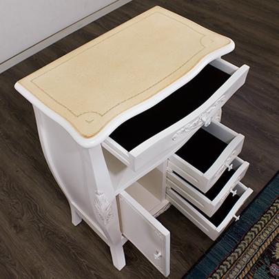 ファックス台 ヨーロピアン 電話台 アンティーク家具 猫脚 ホワイト 姫家具 箪笥 たんす タンス 引き出し ヨーロピアン 電話台 猫脚 姫家具 引き出し wi