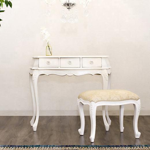 椅子 スツール 猫脚スツール 白 ネコ脚 ロココ調チェア カフェ 姫家具