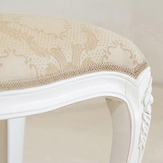 椅子 スツール 猫脚スツール 白 ネコ脚 ロココ調チェア カフェ