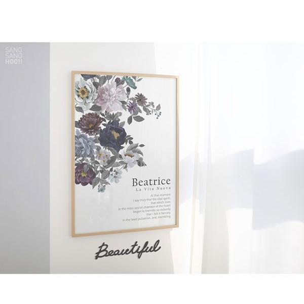 アート ポスター インテリア おしゃれ 額縁 北欧 モダン デザイン 高級感 花 フラワー 特大 アルミ製フレーム付 ベアトリーチェ 452x649 Al インテリア生活雑貨のサンサンフー 通販 Yahoo ショッピング