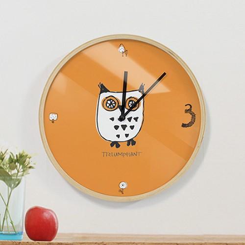 時計 壁掛け おしゃれ 人気 北欧 イラスト デザイン ナチュラル 木製 フレーム デザイン時計 ほうほう友達 Cl インテリア生活雑貨のサンサンフー 通販 Yahoo ショッピング