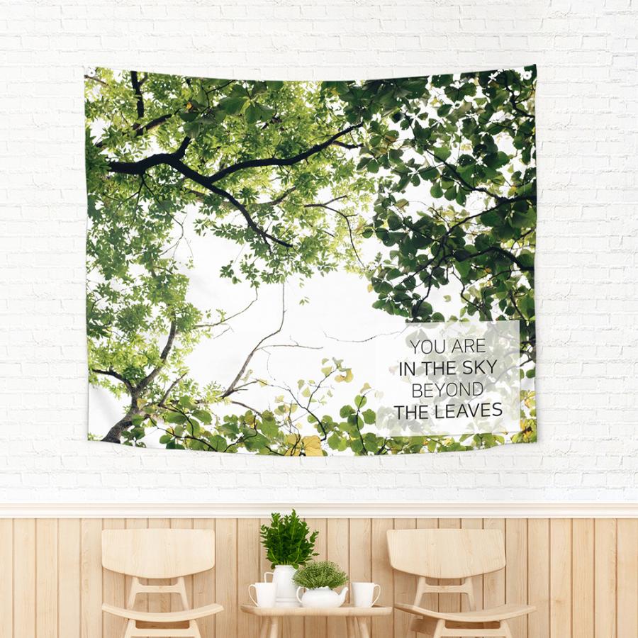 タペストリー リーフスカイ 150x130cm おしゃれ インテリア 大きい 大判 北欧 新築祝い シンプル 背景布 韓国 雑貨 壁 絵 サンサンフー Cn インテリア生活雑貨のサンサンフー 通販 Yahoo ショッピング