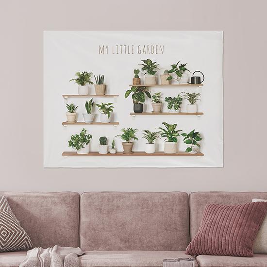 タペストリー マイリトルガーデン 90x73cm 飾り付け おしゃれ インテリア 部屋 雑貨 装飾 新築祝い 誕生日 北欧 絵 ギフト 飾り 窓 サンサンフー Cn インテリア生活雑貨のサンサンフー 通販 Yahoo ショッピング