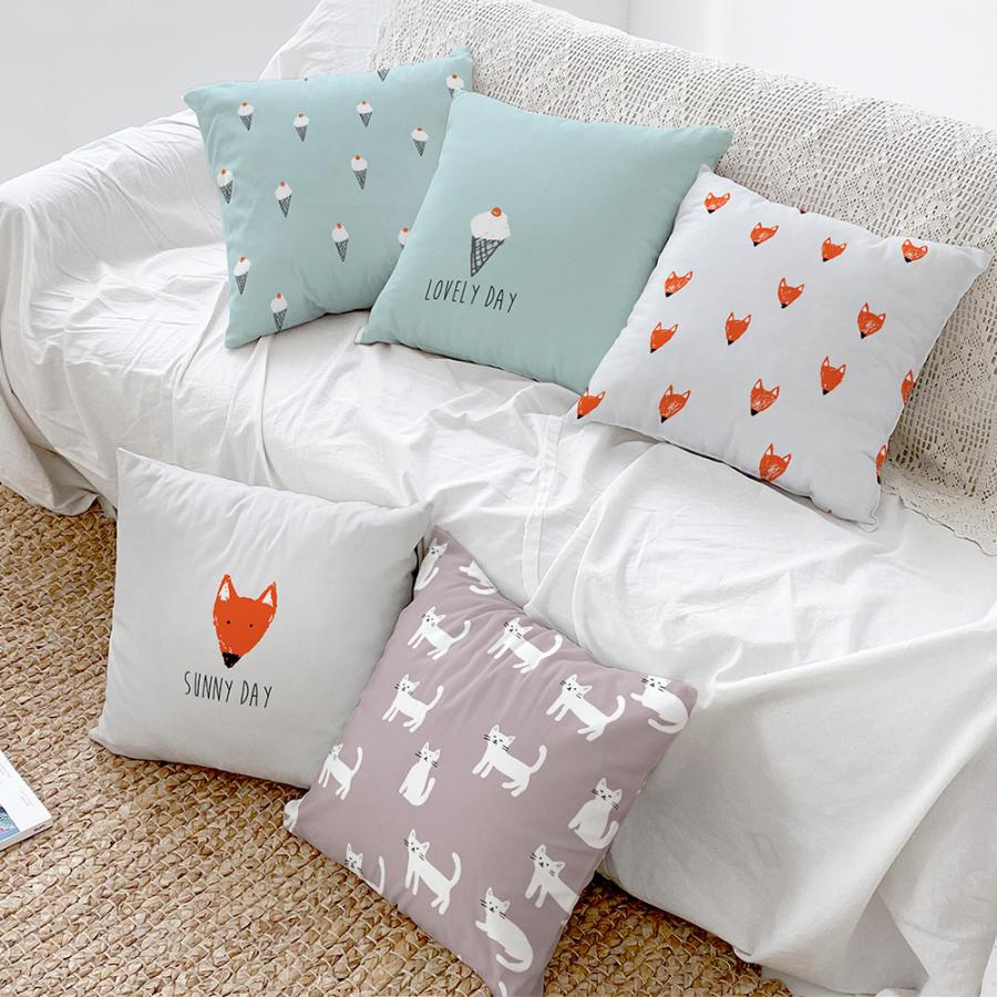 クッションカバー エブリデー 45x45cm おしゃれ 北欧 インテリア ナチュラル リバーシブル クッション カバー パターン 洗える シンプル サンサンフー Cueveryday インテリア生活雑貨のサンサンフー 通販 Yahoo ショッピング