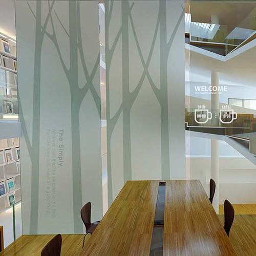 窓ガラスフィルム ガラスシート 遮光 目隠し デザイン インテリア リフォーム Diy ウィンドウフィルム 強化 ミストクロス フォレスト 0019 1 Msp0019 1 インテリア生活雑貨のサンサンフー 通販 Yahoo ショッピング