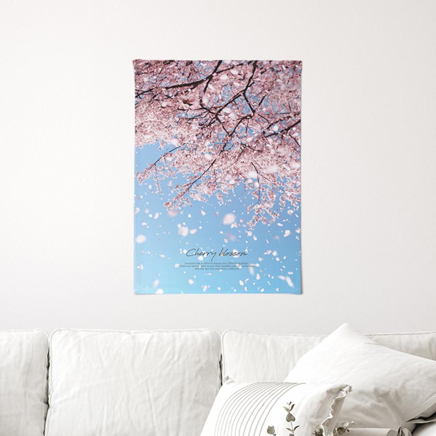 タペストリー サクラムード 50x70cm 飾り付け おしゃれ インテリア 部屋 壁 雑貨 絵 アート 布 テレワーク ファブリック ポスター 絵画 家 サンサンフー Te インテリア生活雑貨のサンサンフー 通販 Yahoo ショッピング