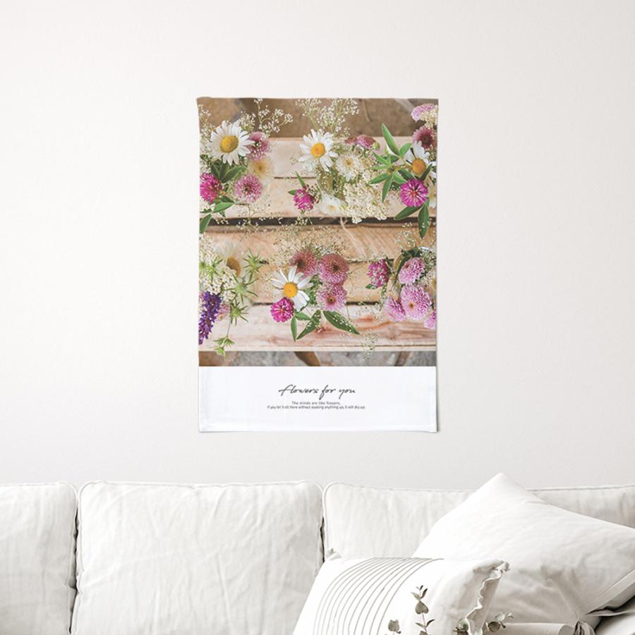 タペストリー フラワーフォーユー 50x70cm 飾り付け おしゃれ インテリア 部屋 シンプル 新築祝い 雑貨 北欧 テレワーク 背景布 絵 韓国 雑貨 布 サンサンフー Te インテリア生活雑貨のサンサンフー 通販 Yahoo ショッピング