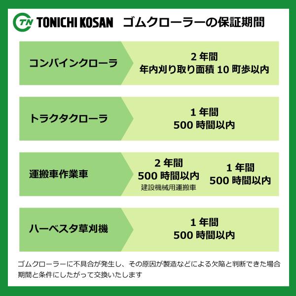 東日興産（TONICHI KOSAN） 2本 KH409044 400-90-44 コンバイン ゴム