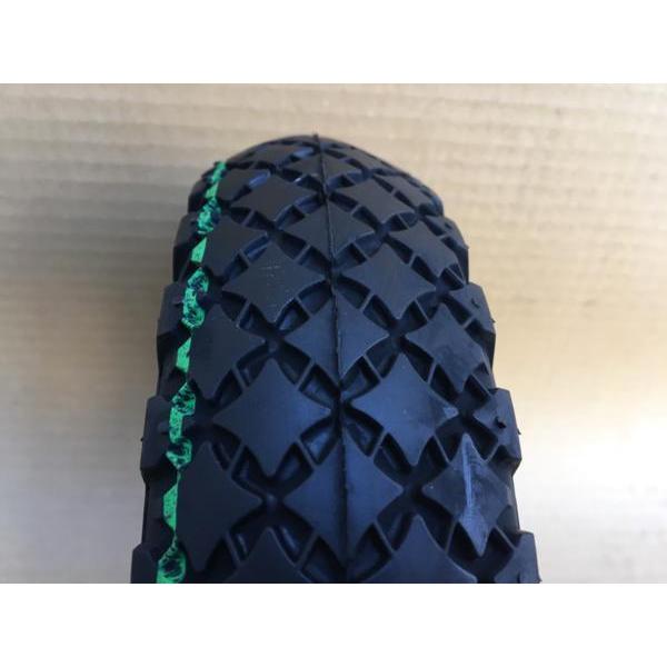 4本 3.00-4 4PR タイヤ DURO HF-210 荷車 台車 セニアカー 農用台車 交換用 300x4 3.00x4 ダイヤ柄 デュロ 300-4の画像