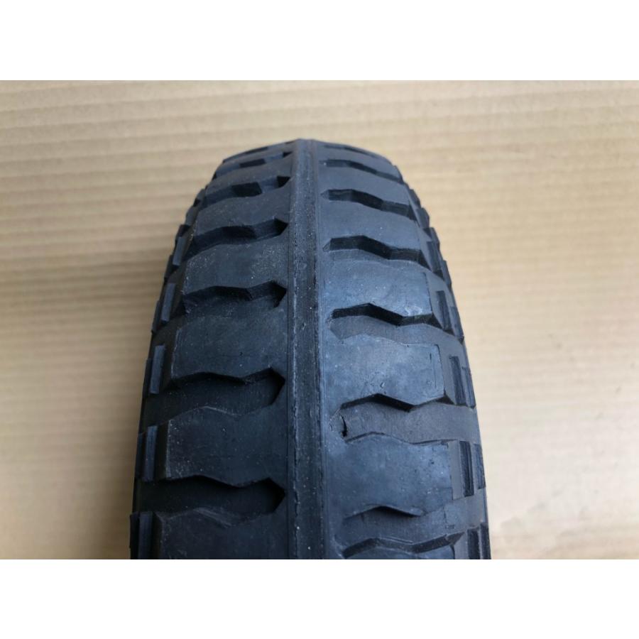 2本 3.50-5 国産ホイール付 ソリッドタイヤ ノーパンク 車輪 350-5