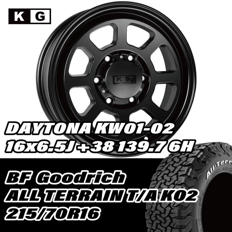 215/70R16 / 16×6.5J +38 139.7 6H BFグッドリッチ オールテレーン T/A 