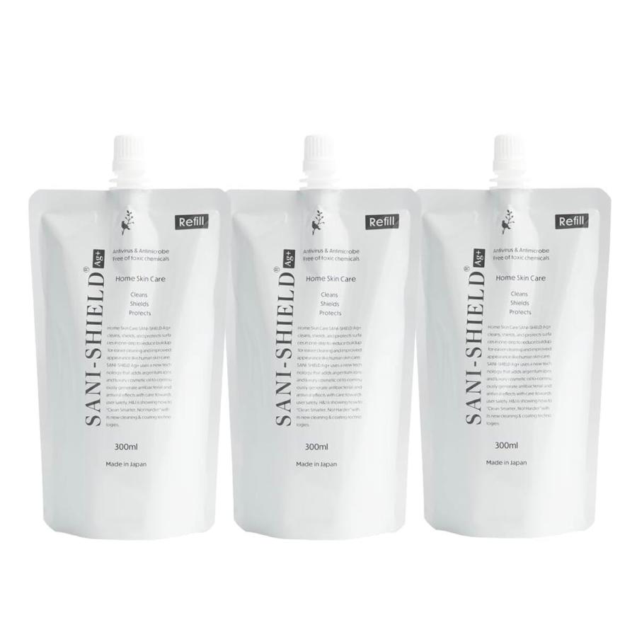 SANI-SHIELD 900×1+300×3の合計4本セット NEW】サニーシールドAg+ 詰替300ml 3袋 お得セット 中性 抗菌