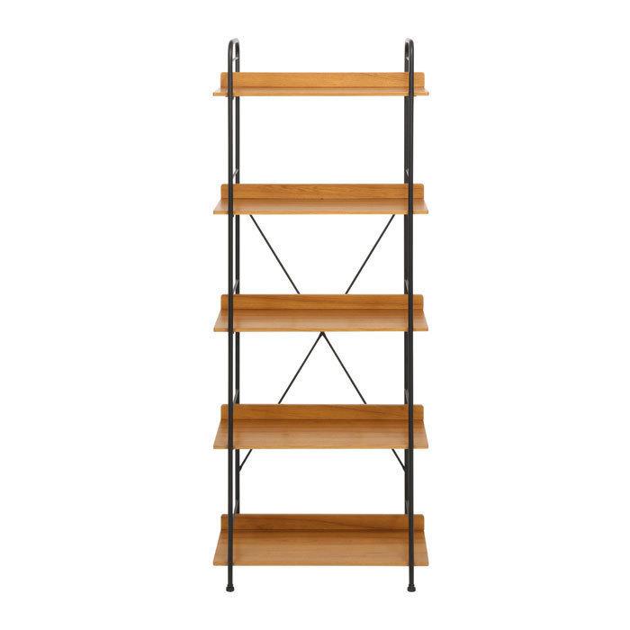 爆買 値下げ シェルフ 5段 収納棚 ブックシェルフ マルチシェルフ 木製