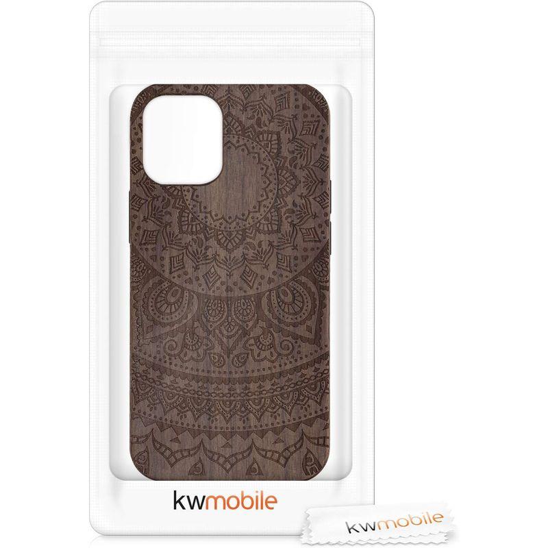 kwmobile スマホケース 対応: Apple iPhone 12 mini ケース - 携帯ケース TPUバンパー ナチュラル 木製｜sanjose-market｜07