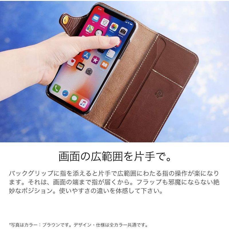 HUKURO iPhone SE (第3・2世代) 8 7 用 ケース 手帳型 革 レザー 右手持ち ライトブラウン｜sanjose-market｜07