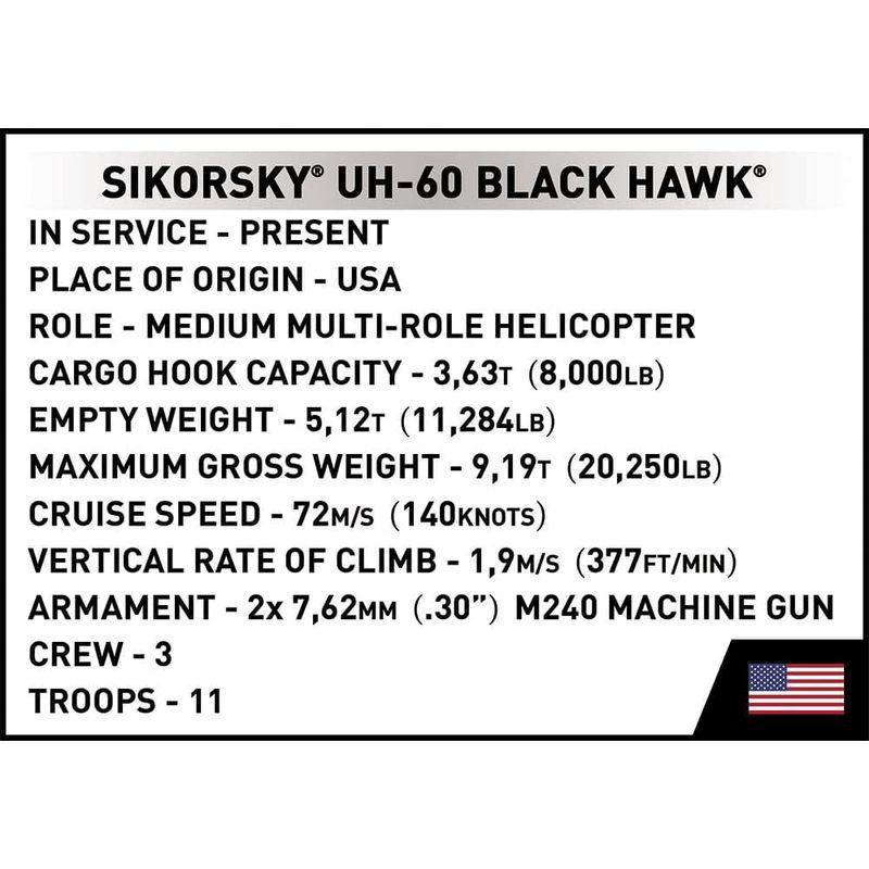 Armed Forces #5817 UH-60 ブラックホーク (アメリカ軍) 1/32スケール ミリタリーブロックーCOBI｜sanjose-market｜05
