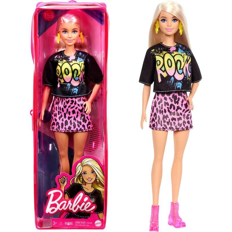 バービー(Barbie) ファッショニスタ ブラックTシャツ 着せ替え人形専用収納ケース付き3歳~GRB47｜sanjose-market｜06