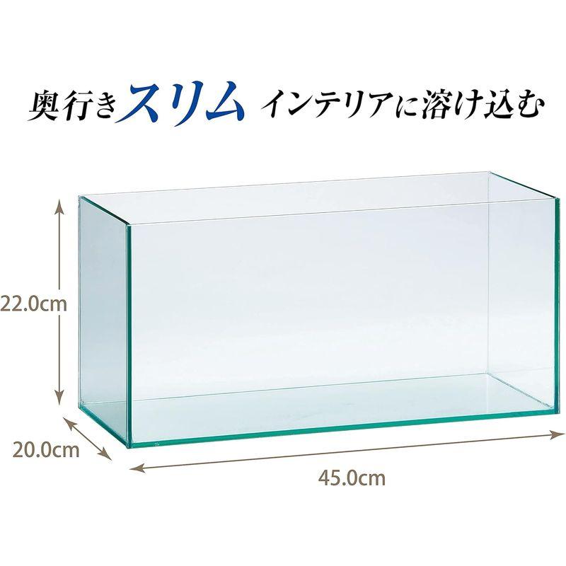 GEX ジェックス グラステリアスリム450 6点セット フレームレス水槽 W45×D20×H22cm 約17LEC専用対応｜sanjose-market｜03