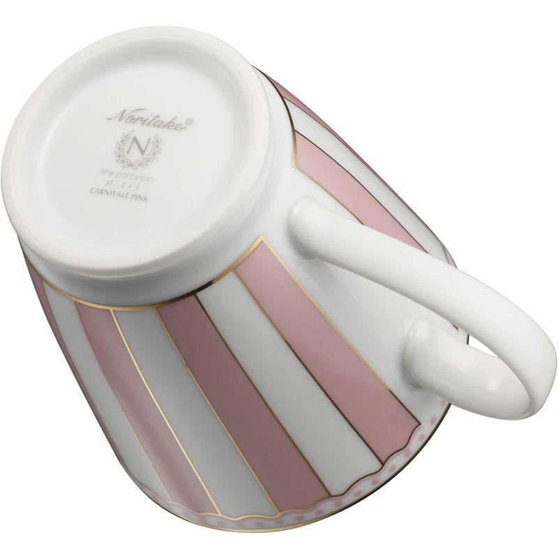 Noritake ノリタケ マグカップ 295cc カーニバル ピンク ファインポーセレン Q001A/M-249｜sanjose-market｜02