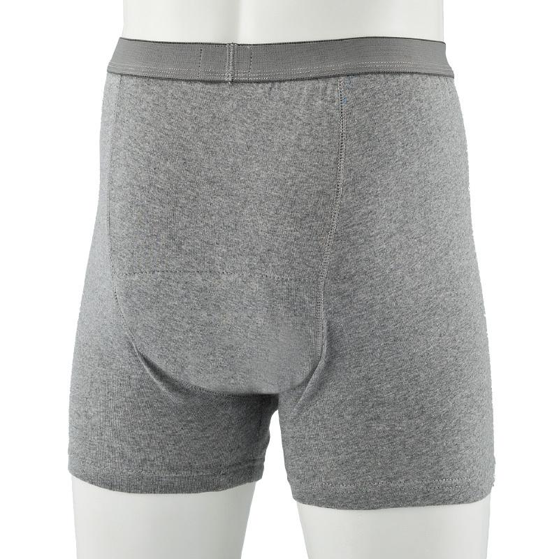 中度 5枚組 失禁パンツ 男性用 ダンディ いき ボクサー グレー