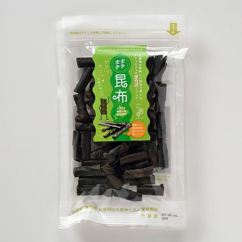 珍味 おつまみ まきまき昆布 32g X 10袋 焼き昆布 お菓子 お取り寄せ ギフト 北海道産 三海幸 3020 10 三海幸 通販 Yahoo ショッピング