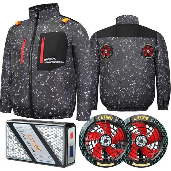 空調作業服 長袖 56V 45000mAh 空調ウェア ファンバッテリーセット 超 