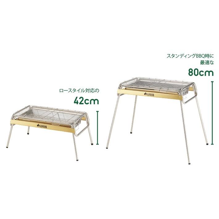 新品LOGOSロゴス バーベキューコンロ　チューブラルキャスターG80XXL LOGOS LAND キャスターグリル（防水カバー付）|ギア|グリル