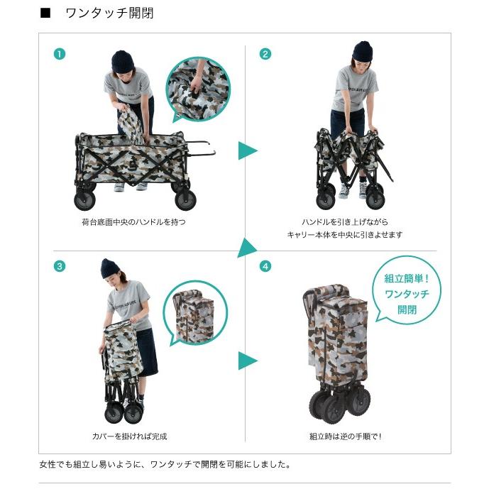 LOGOS キャリーカート ロゴス 丸洗いスマートキャリー with