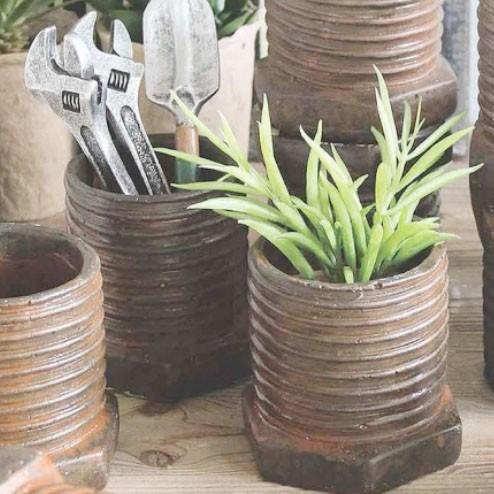 残1 Garage Bolt ガレージボルト プランター ペン立て 小物入れetc Stgg5010 さんかく草 通販 Yahoo ショッピング